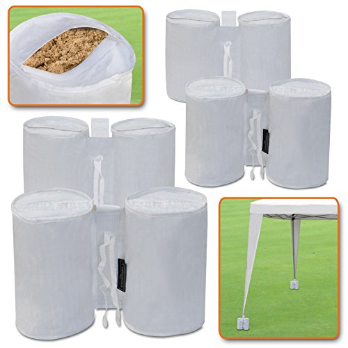 BenefitUSA Weights Bag, Leg Weight for Pop up Canopy Tent Sand Bag 4 Pack Weighted Feet Bag (11& ...