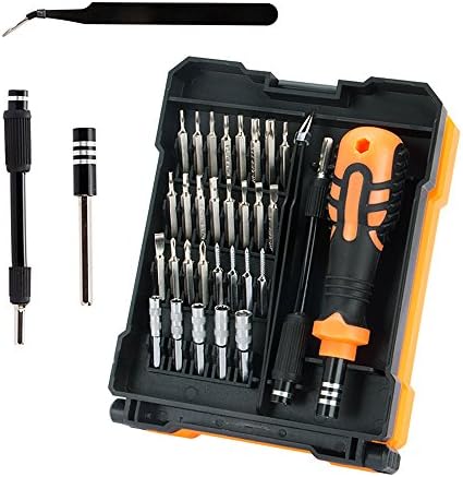 Sywon Precision Screwdriver Socket Set, 33 in 1 Magnetic Driver Kit with Bits Cell Phone Tablet Repair Tool Kit with Tweezers and Extension Bar