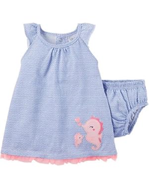 Baby Girls Playwear Dress with Bloomers - (Size - 3-6 Months)