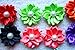 yagopet 40pcs/Pack 20pairs Cute New Dog Hair Bows with Rubber Bands Pearls Flowers Topknot Mix Styles Dog Bows Pet Grooming Products Mix Colors Pet Hair Bows Topknot