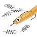 Hyamass 200pcs Metal Spring Pin Twist Lock Outdoor Fishing Crank Hook Centering Pin for Soft Lure Bait Worm Crank