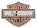 Harley-Davidson Classic Bar & Shield Logo Pin, Orange Logo, 1 x 1.5 inch 112230