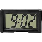 YOUNGFLY Mini Car Clock Auto Car Truck Dashboard Time Self-Adhesive Bracket Vehicle Electronic Digital Clock