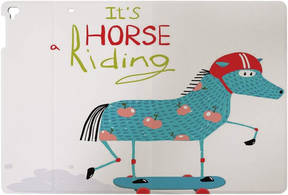 Smart Cover Case for iPad Air/iPad 5 6 8,for iPad 2018 9.7 Case,Skateboard Colorful Funny Kids Cartoon Humorous