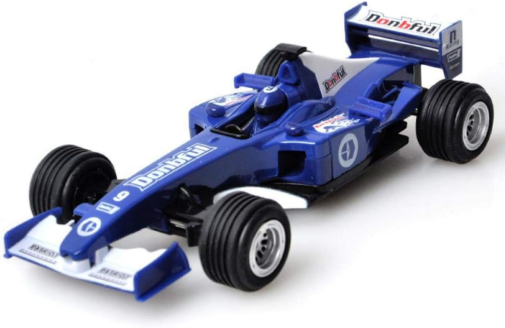 Classic Toys Alloy Pull Back F1 Formula Car Model Toys Boy Toy Xmas Gift Brinquedos Vehicle Sports Car Toy Red and Blue Color Blue