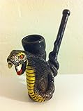 Handmade Tobacco Pipe, Standing Cobra Design
