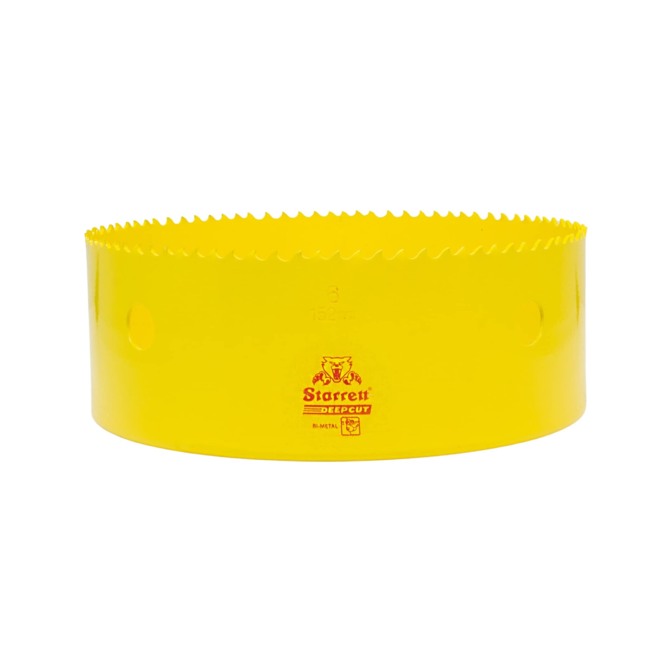 Starrett Deep Cut Hole Saw - DCH0600 Heavy Duty Bi-Metal with Extra Cobalt HSS Teeth - For Metals Wood Cast Iron Fibreglass Plastic Materials - 152mm