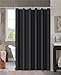 Home Queen Shower Curtain, Heavy Duty Liner, Bathroom Curtain Liner, 72 W x 72 L Inches, Black