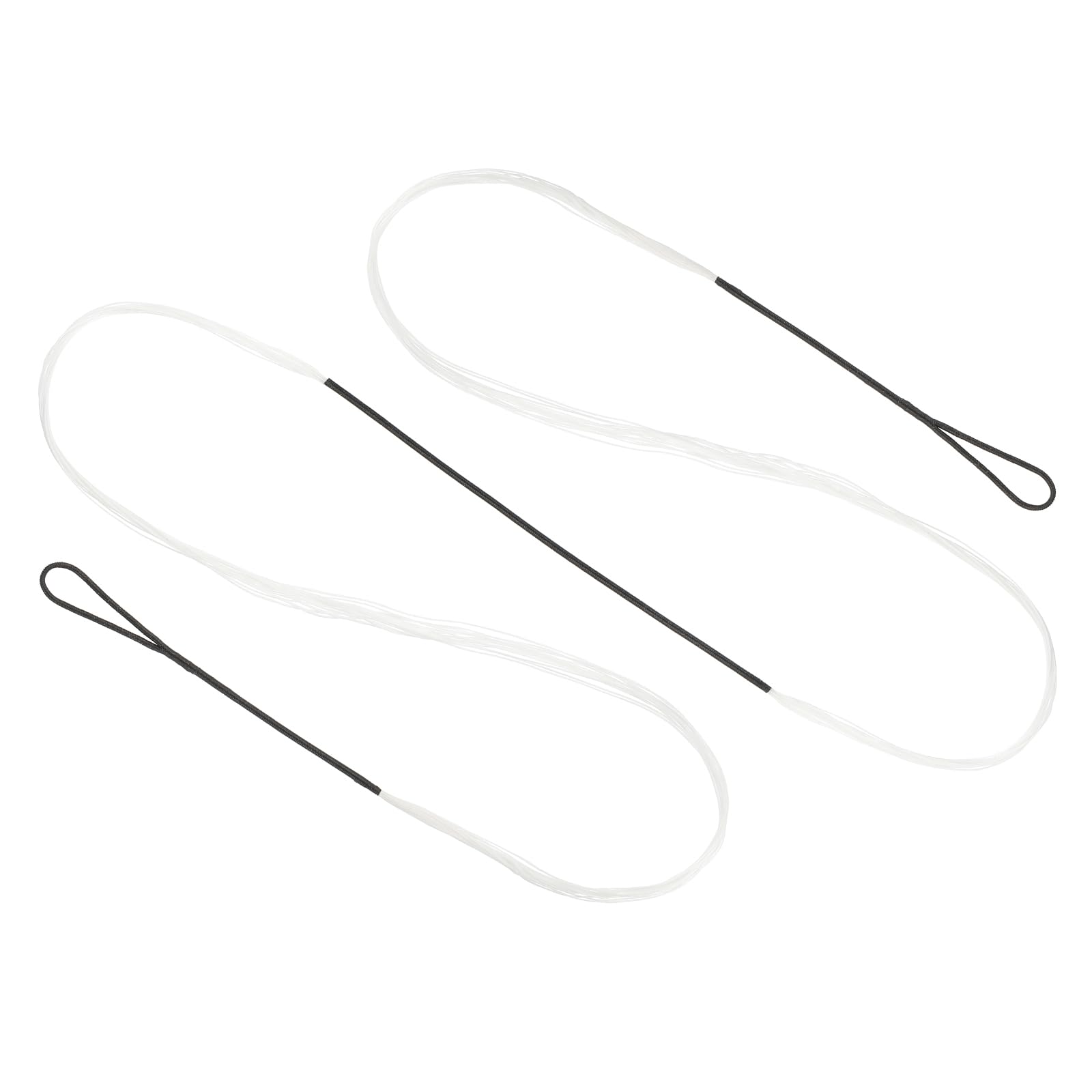 PATIKIL Recurve Bow String, Archery Bowstrings Replacement 14 Strands Longbow String for Universal Archery Equipment, White AMO 66"(Actual 62")