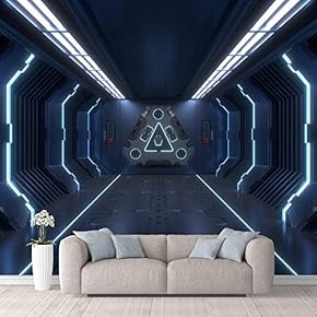 Wall Mural Impression of The Future Removable Self-Adhesive Large Wallpaper - 66x96 inches