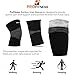 ProFitness Bamboo Knee Sleeve for Joint Pain Improved Circulation Compression – Effective Support for Running, Jogging,Workout, Walking, Hiking and Recovery (X-Large, Black)