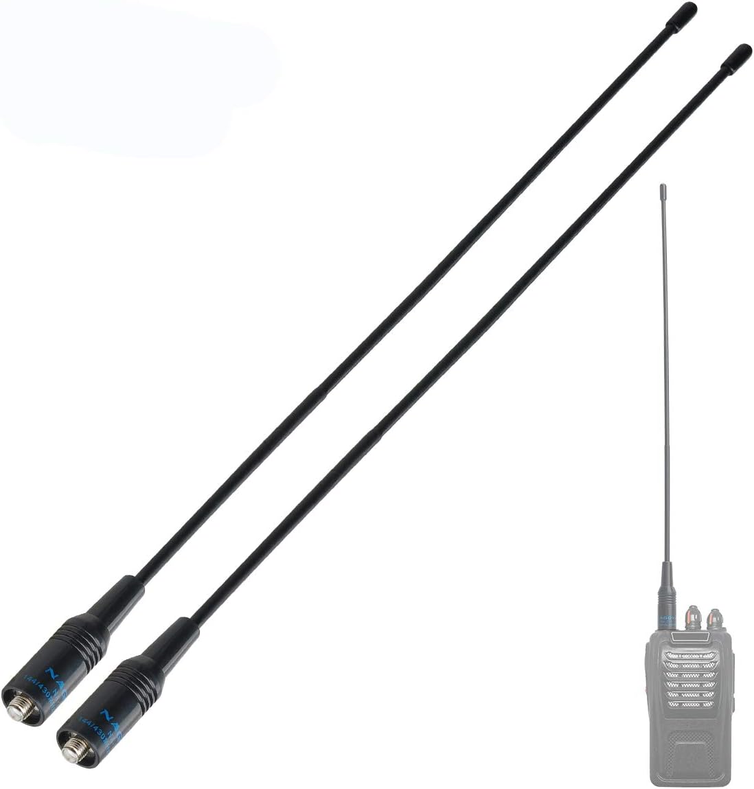 Songway Antenna 15inch Dual Band UV VHF/UHF 144/430MHz Antenna SMA-F Female