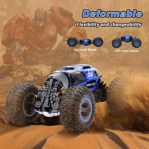 XIXOV Remote Control Car, Kids Toys Off Road Transform Racing Car 2.4Ghz 4WD Electric Motors Vehicles Buggy Hobby Car Outdoor for Adults - Thumbnail 4