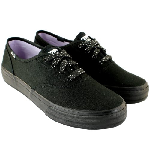black canvas trainers womens