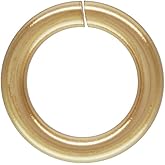 JewelrySupply Open Jump Ring 4.5mm 14 Karat Solid Yellow Gold