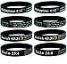 Inkstone Christian Wristbands w/Bible Verses, Bulk 8-Pack - Philippians 4:13, Psalm 23:4, Jeremiah 29:11, & Isaiah 40:31 - Bible Bracelets in Bulk Lot - Unisex Adult Size for Teens Men Women