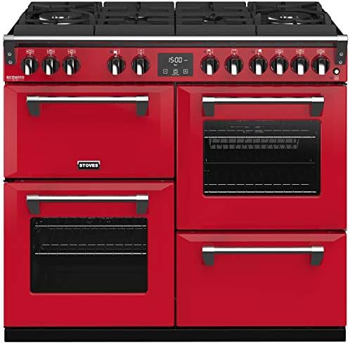Stoves Richmond Deluxe S1000DF CB Freestanding A/A/A Rated Dual Fuel Range Cooker -Hot Jalapeno