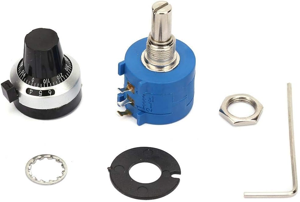 Potentiometer, Simple Structure with 10 Turns Counting Dial Rotary Knob