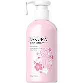 Sakura Blossom Body Lotion, Firming Moisturizer & Hydrating with Niacinamide & Vitamin C Nourish Skin, Non- Sticky Refreshing, Quickly Absorbed
