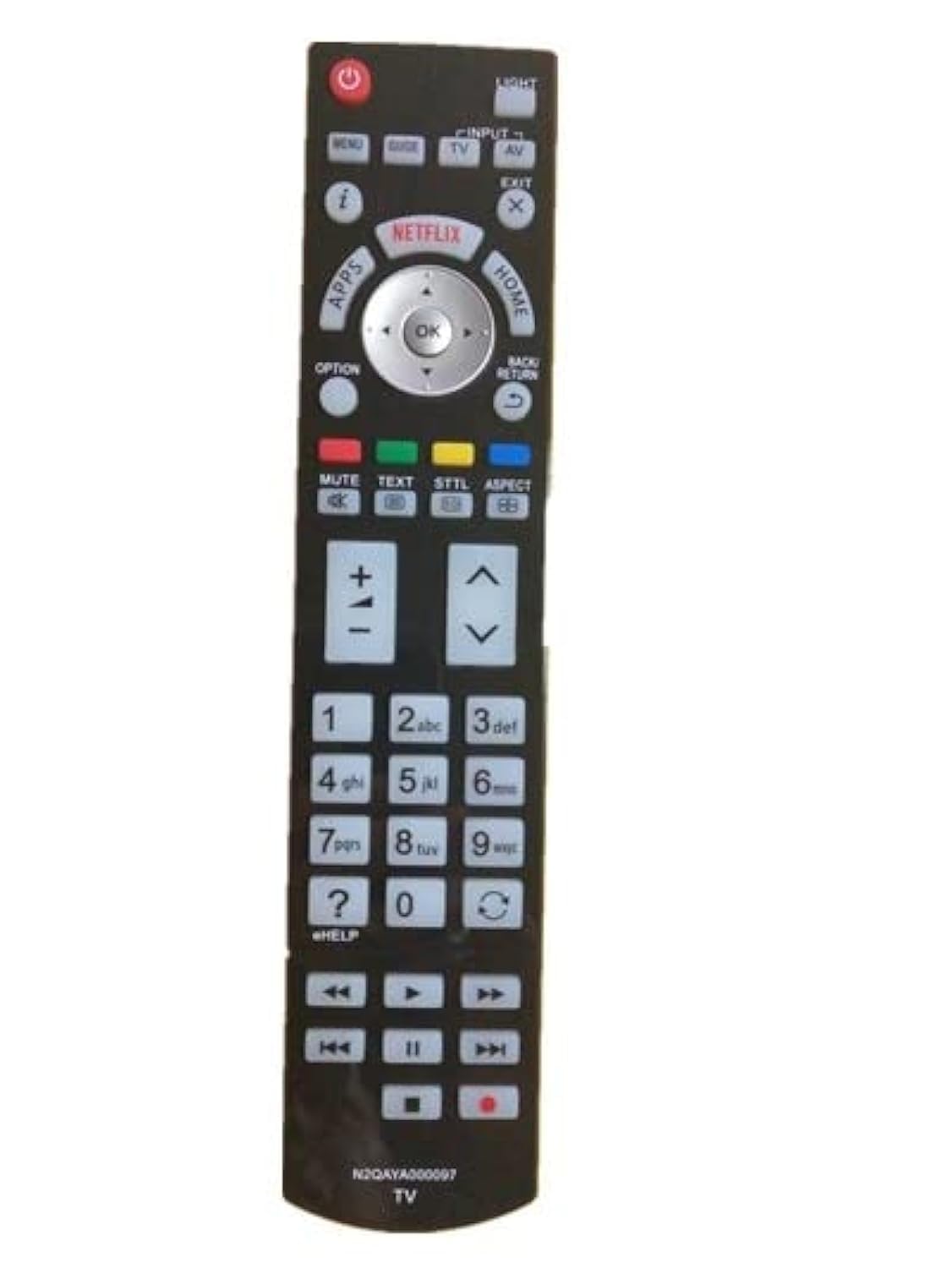 ALLIMITY N2QAYA000097 Remote Control Replace fit for Panasonic Viera LCD LED TX-58AX800E TX-58DX800E TX-47AST756 TX-50AX802B TX-58DXW904 TX-50AXW804 TX-50DXF787 TX-58DXT786 TX-49CX757