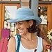 Wallaroo Hat Company – Women’s Sydney Sun Hat – UPF 30+ Sun Protection, Packable Design and Adjustable Sizing for Medium Crown Sizes – Elegant Sun Hat for Travel, Beach and Everyday (Denim)
