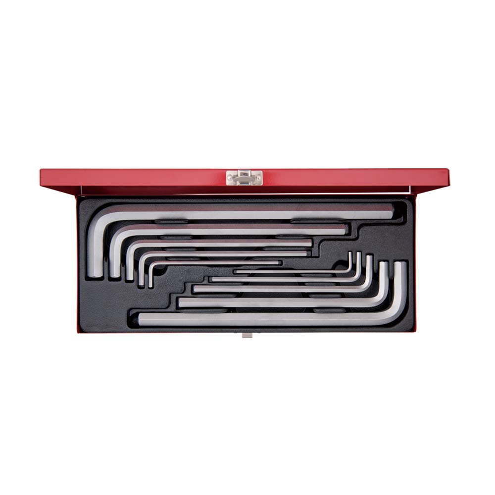 king tony 20210MR Set 6-Sided Hex Key Extra Long Metric, Set of 10