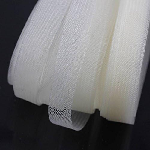 3cm CRINOLINE Flexible Sinamay Horse-Hair Braid Millinery Fascinator Dress (Ivory - cc22, 5 Metres)