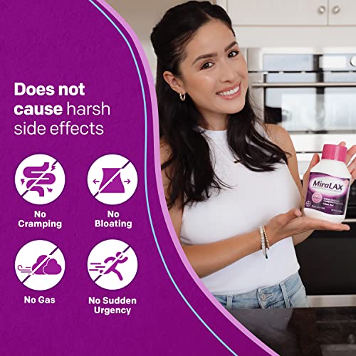 MiraLAX Gentle Constipation Relief Laxative Powder, Stool Softener With