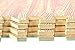 16-SQFT Wood Grain Floor Mat Oak Playmat 4-Tile Interlocking EVA Foam with 8-Border by Poco Divo