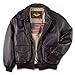 Landing Leathers Men's Air Force A-2 Leather Flight Bomber Jacket - XXL Brown