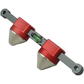 Strong Hand Tools Magnetic Alignment Pin for Pipe Flanges | Magnetic Alignment Pin, Self-Aligning, Bubble Level, 2 Hole Pins, Pipe Welding, Flange Installation, Pipefitters Tool, MAP200