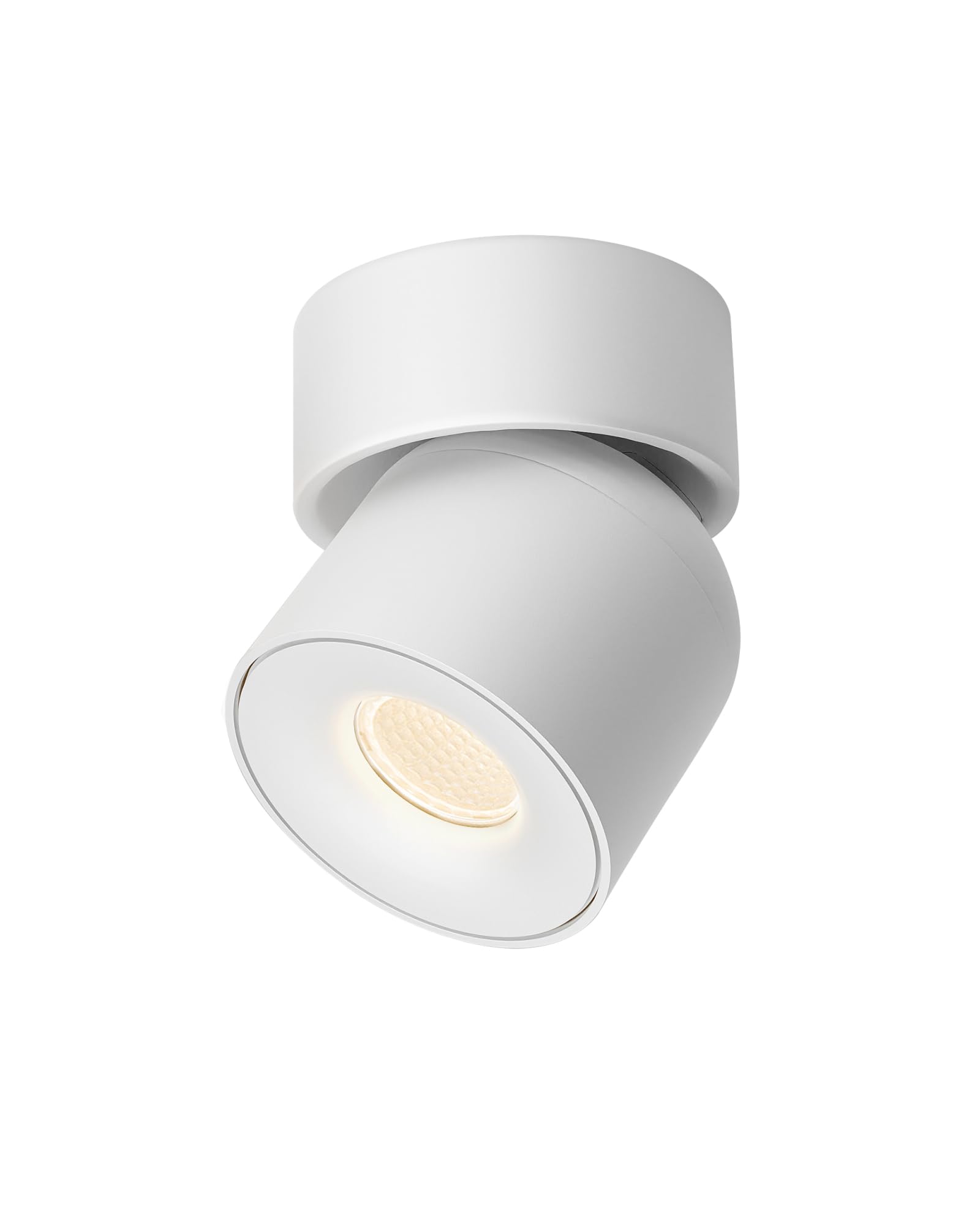 Aisilan White Ceiling Spotlights LED Dimmable 7W Warm White Rotatable Kitchen Spot Lights 360° Adjustable Single Ceiling Spot Lights for Kitchen, Living Room, Bedroom, Stairs, Corridor, Lounge — image 1