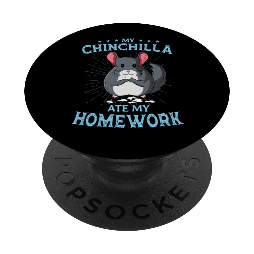 Chinchilla Owner Pet Rodent Ate My Homework Veterinarian PopSockets Swappable PopGrip