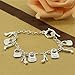 Laoonw New Useful Cute Nice Personality Women Silvering Fashion Jewelry Charm Pendant Bracelet
