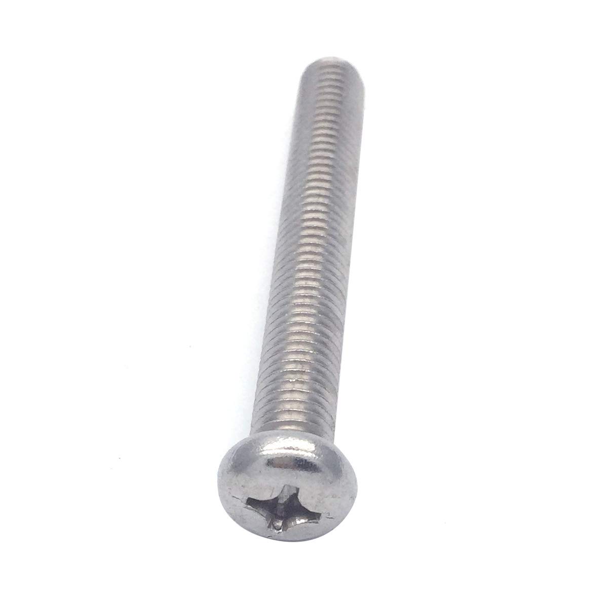 Fasteners Zinc Plated Finish M81.25 40mm 304 Stainless Steel Cross Phillips Machine Screw Bolt