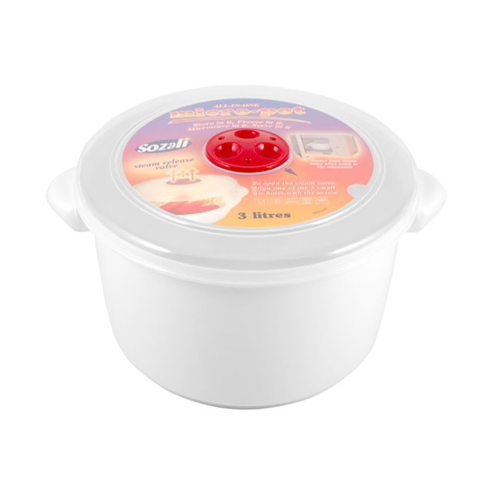 Alta calidad 3 litros cubo de recipientes para microondas con ...