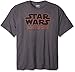 Star Wars Young Men's Basic Logo T-Shirt, Charcoal Heather, XXL