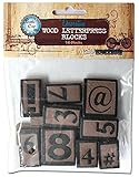 Vintage Collection Letter Press Set 16 Piece-Numbers/Symbols