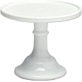 Milk White 6" Glass Cake Stand - By Mosser Glass