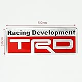 Car Styling 3D Racing Development TRD Sticker Emblem Decal for Toyota Car Tail Fender Exterior Body Decoration