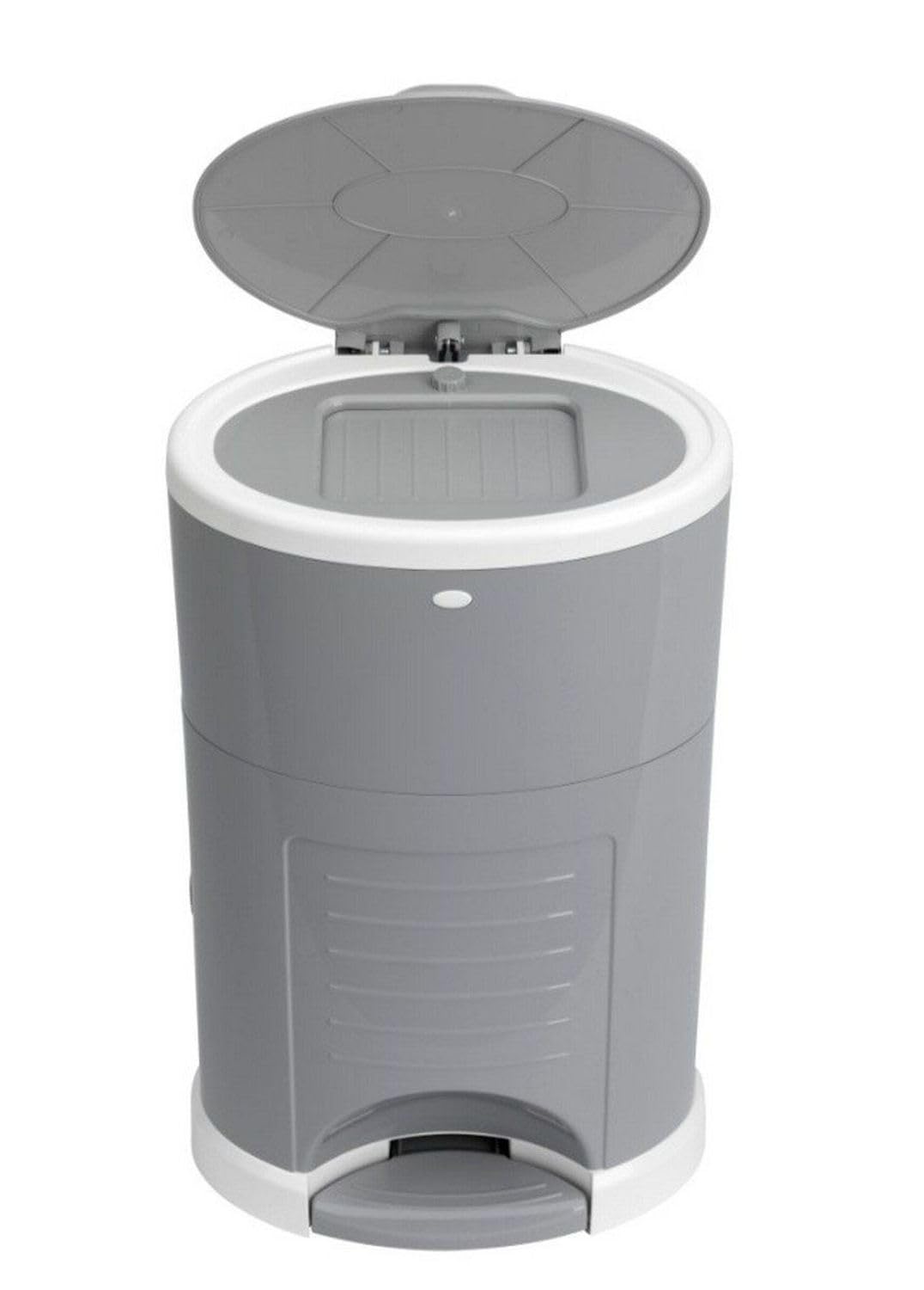 Korbell KM250DSG Standard - Nappy Clothes Container - Economical - Environmentally Friendly - Foot Pedal - 240 Layers Capacity - Grey, 1600 ml