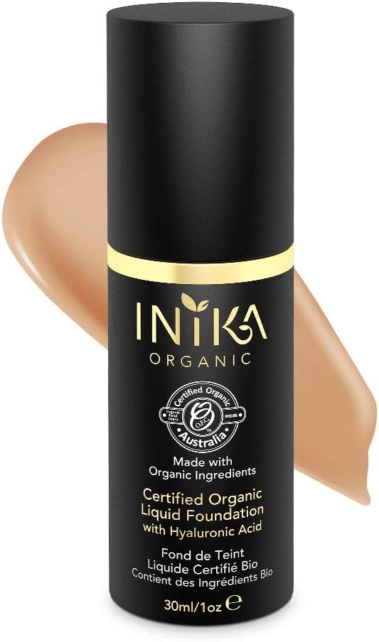 INIKA Organic Beige Liquid Foundation, 1.01 OZ