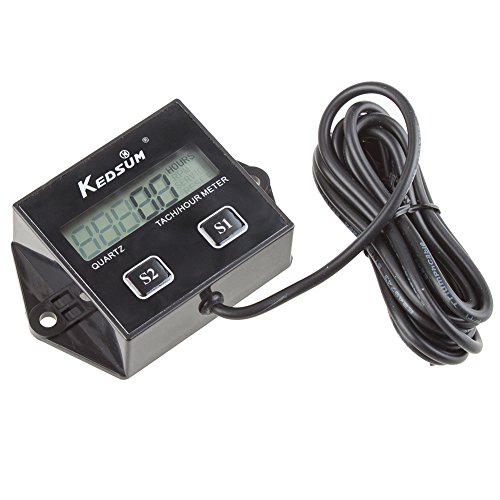 KEDSUM Hour meter Tachometer 2 & 4 Stroke Small Engine Spark For Boat