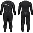Seaskin Plus Size Full Wetsuit for Mens and Womens 3mm