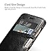 iPhone 6 / 6s Case, Benuo [Card Slot Luxury Series] [Genuine Leather] Folio Flip Corrected Grain Leather Case [2 Card Slots] with Magnetic Closure for iPhone 6s / 6 4.7 inch (Black)