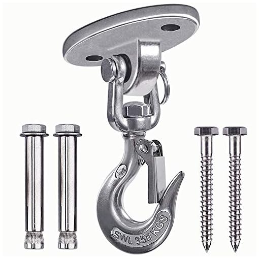 Besthouse Permanent Antirust Stainless Steel Heavy Duty Swing Hanger, 770 LB Capacity, 2 Screws for Wooden and 2…