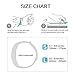 Hanlesi Band Compatible with Fitbit Charge 2, TPU Soft Silicone Adjustable Replacement Sport Strap Large and Small Band for Fitbit Charge 2 Band Smartwatch Heart Rate Fitness