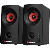 Audiosource Desktop PC Speakers with Bluetooth 5.3, USB-C Plug &amp; Play, 2.0 Stereo Computer Speakers with Dual 2" Drivers, Compact Design, AUX Input, LED Indicator (Black)
