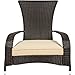 Best ChoiceProducts Wicker Adirondack Chair Patio Porch Deck Furniture Outdoor All Weather Proof