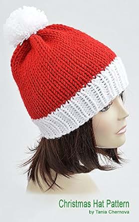 Christmas Hat Knitting Pattern Pom Pom Hat Knit Santa Hat Christmas Hat Knitting Pattern Pom Pom Hat Knit Santa Hat